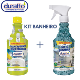 Desincrustante Sanitário 500ml e Limpa Box de Banheiro Spray 500ml - KIT com 2 itens em Oferta na Shopee