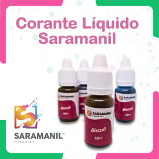 Corante Liquido Saramanil Para Tingir Biscuit Alta Pigmentação Escolha A Cor em Oferta na Shopee
