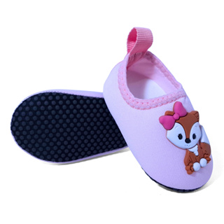 Sapatilha Bebê  Calce Fácil Neoprene Raposa com Emborrachado Recém Nascido Menina Antiderrapante em Oferta na Shopee