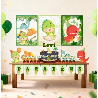 Kit Decoração Festa em Casa Baby Dino em Oferta na Shopee