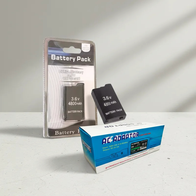 Bateria recarregável Compatível PSP Slim + Fonte de Alimentação PSP Carregador Adaptador Ac Bivolt