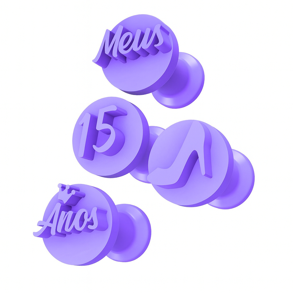 Kit Carimbo Marcador Brigadeiros ANIVERSARIO 15 ANOS DEBUTANTE Molde Festa Confeitaria Aniversario Brigadeiro em Oferta na Shopee