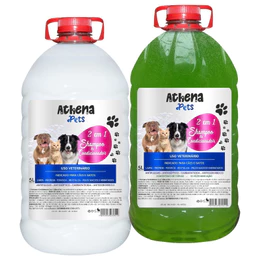 Shampoo  Condicionador Para Pet Cachorros Gatos 5Lt 2 Em1 7 Ervas 1UNIDADE Profissional Banho e Tosa/Petshop
