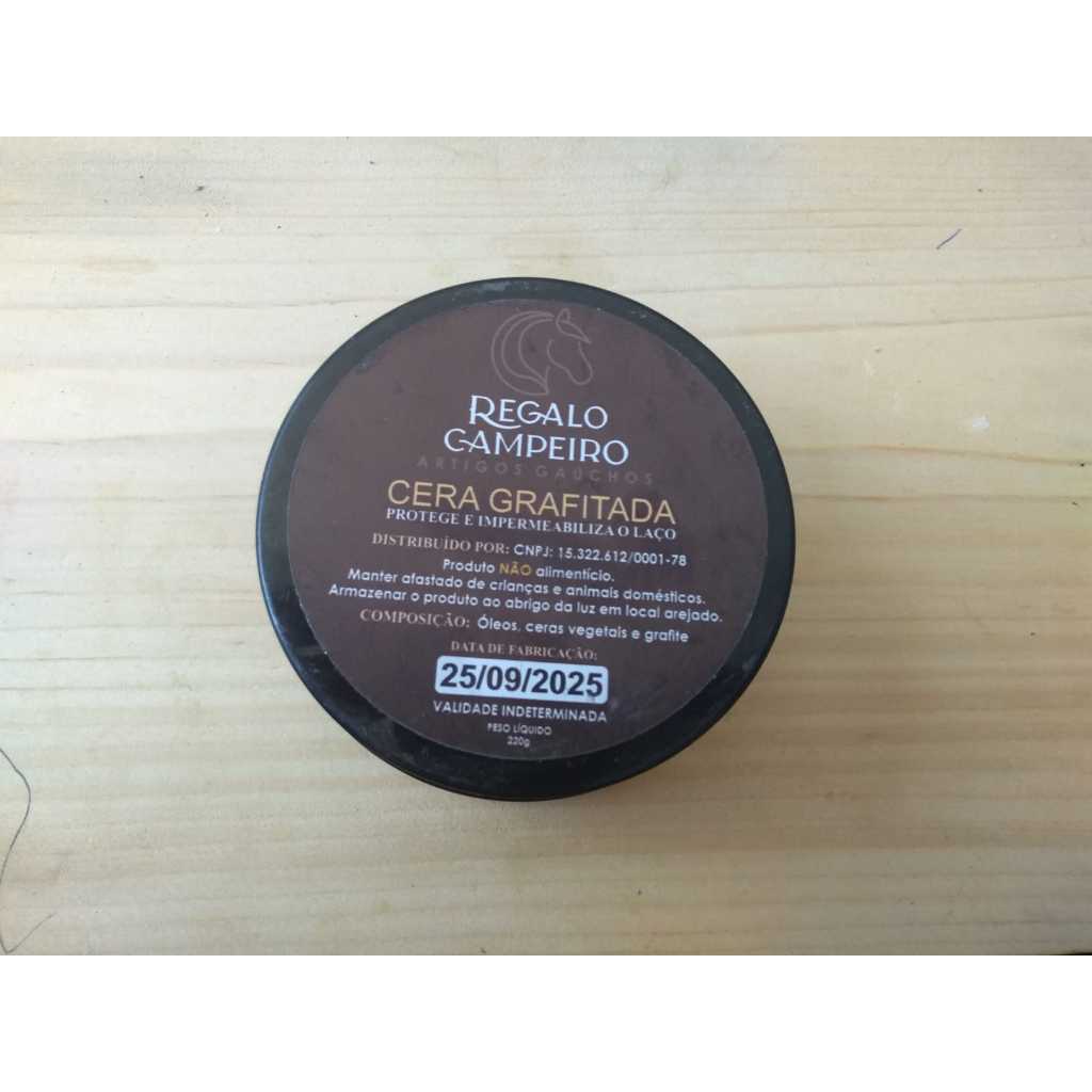 Cera grafitada para laço impermeabilizante 220g rodeio
