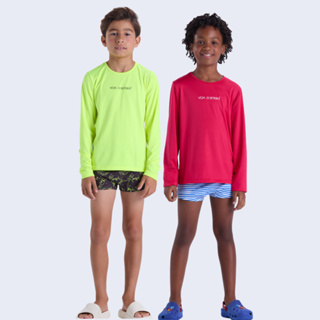 Conjunto Moda Praia  UV50+ Infantil Sunga Sublimada em Oferta na Shopee