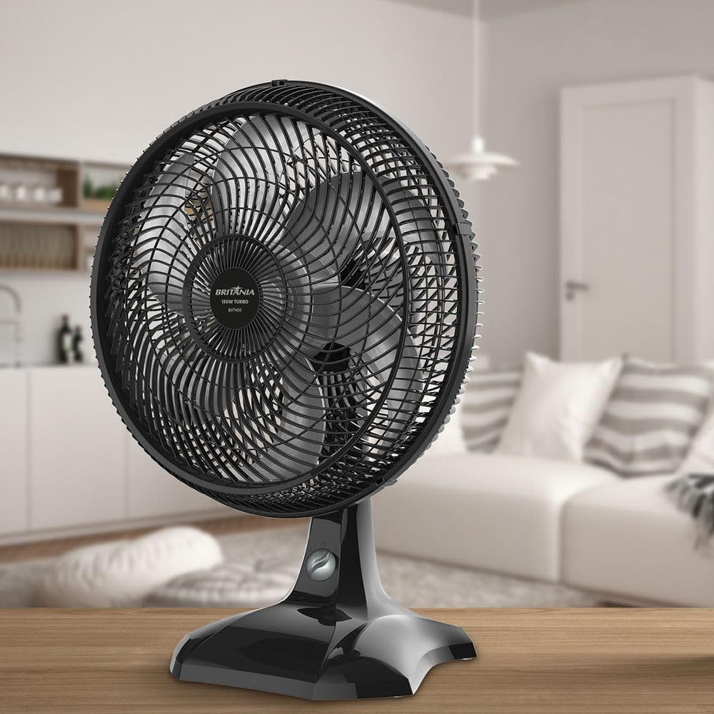 Ventilador Britânia 2 em 1 Mesa Parede 3 velocidades Silencioso Ajustável BVT400 Maxx Force 150W 220V