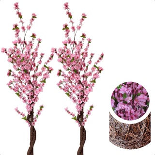 Kit 2 Cerejeira Artificial Rosa Branca Pink Lilas 150cm Sem Vaso em Oferta na Shopee