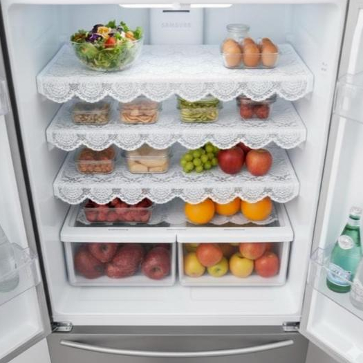 Imagem Toalha de Geladeira com 03 peças em Renda