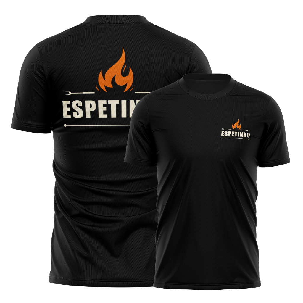 Camiseta Uniforme Espetinho Profissional Dry Fit Churrasqueiro Confortável Resistente Trabalho em Oferta na Shopee