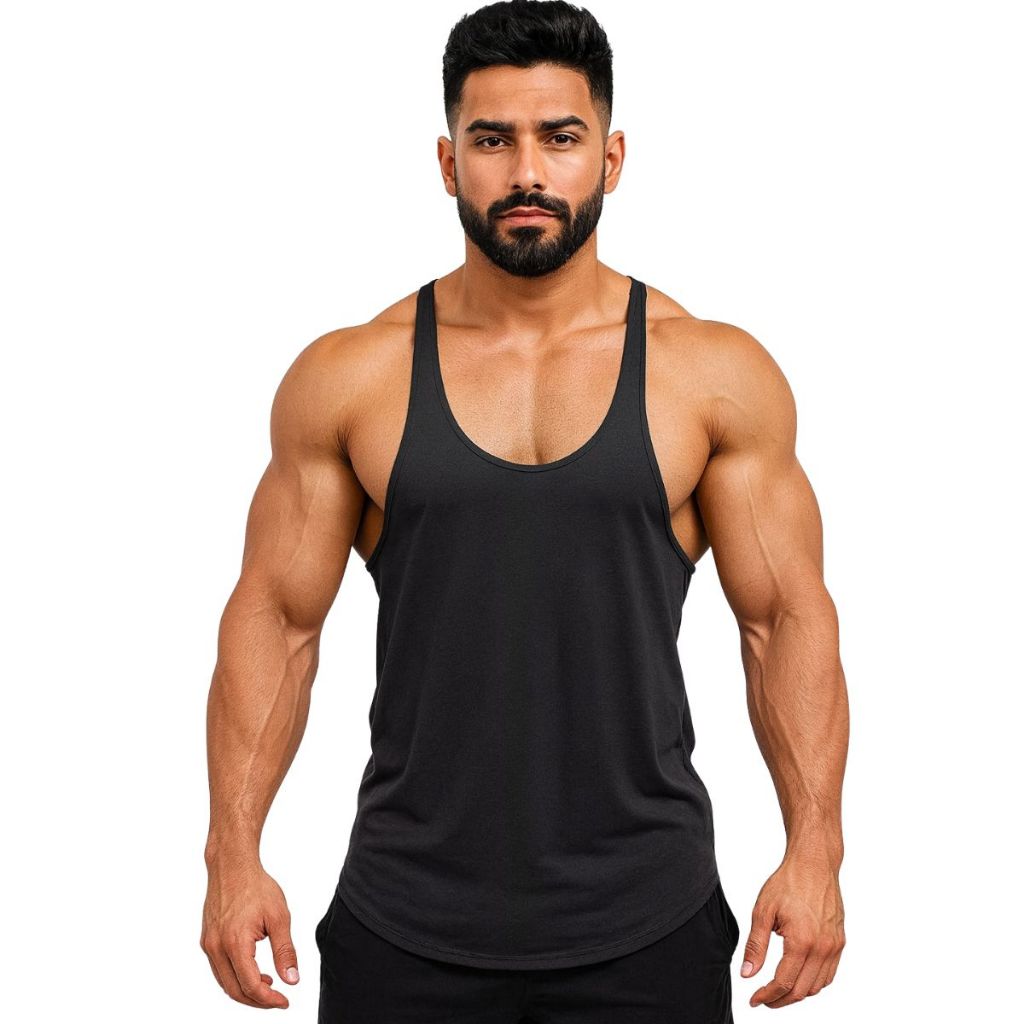Regata Masculina Bodybuilder Camiseta Longline Oversized Treino Musculação