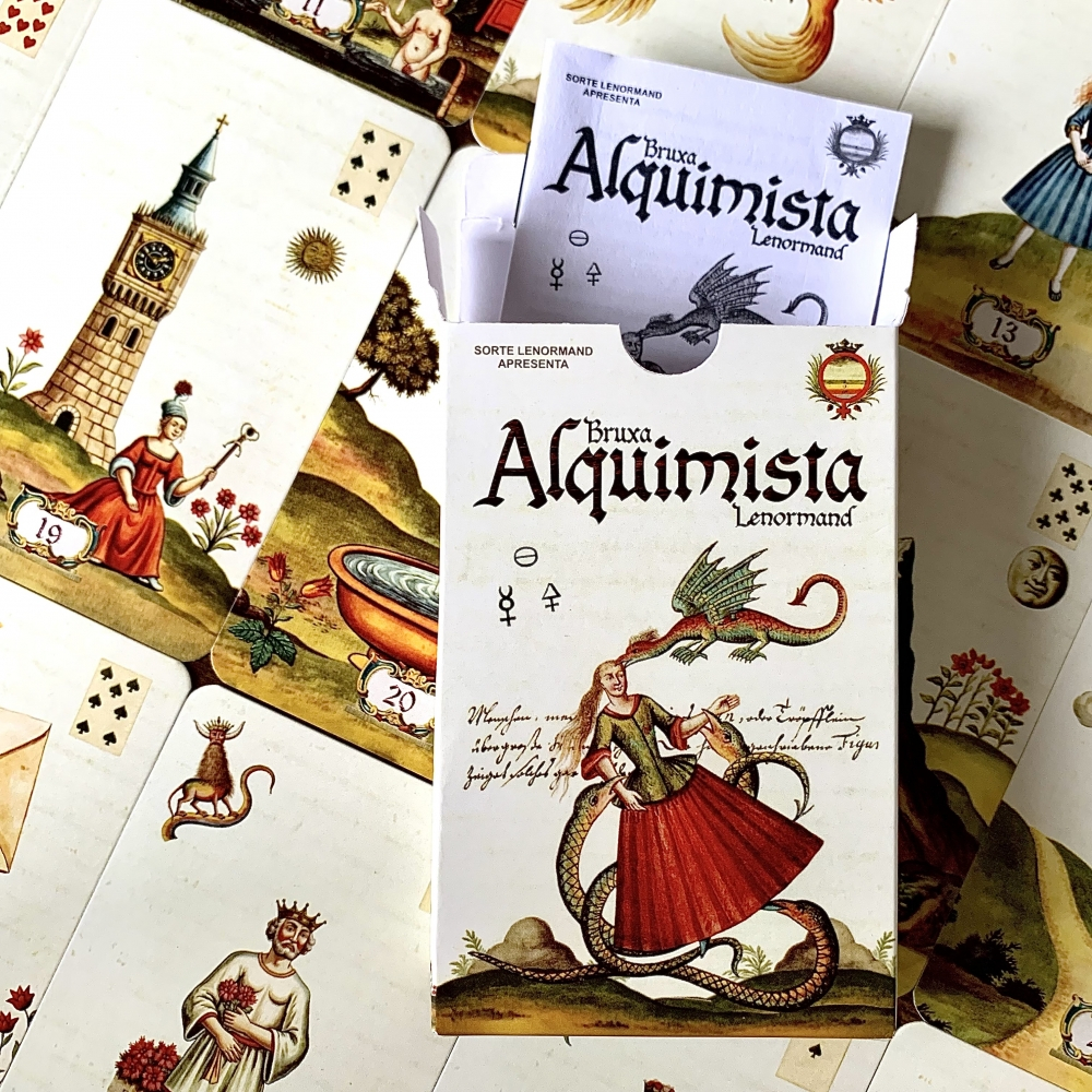 BRUXA ALQUIMISTA - BARALHO LENORMAND BARALHO CIGANO - SORTE LENORMAND