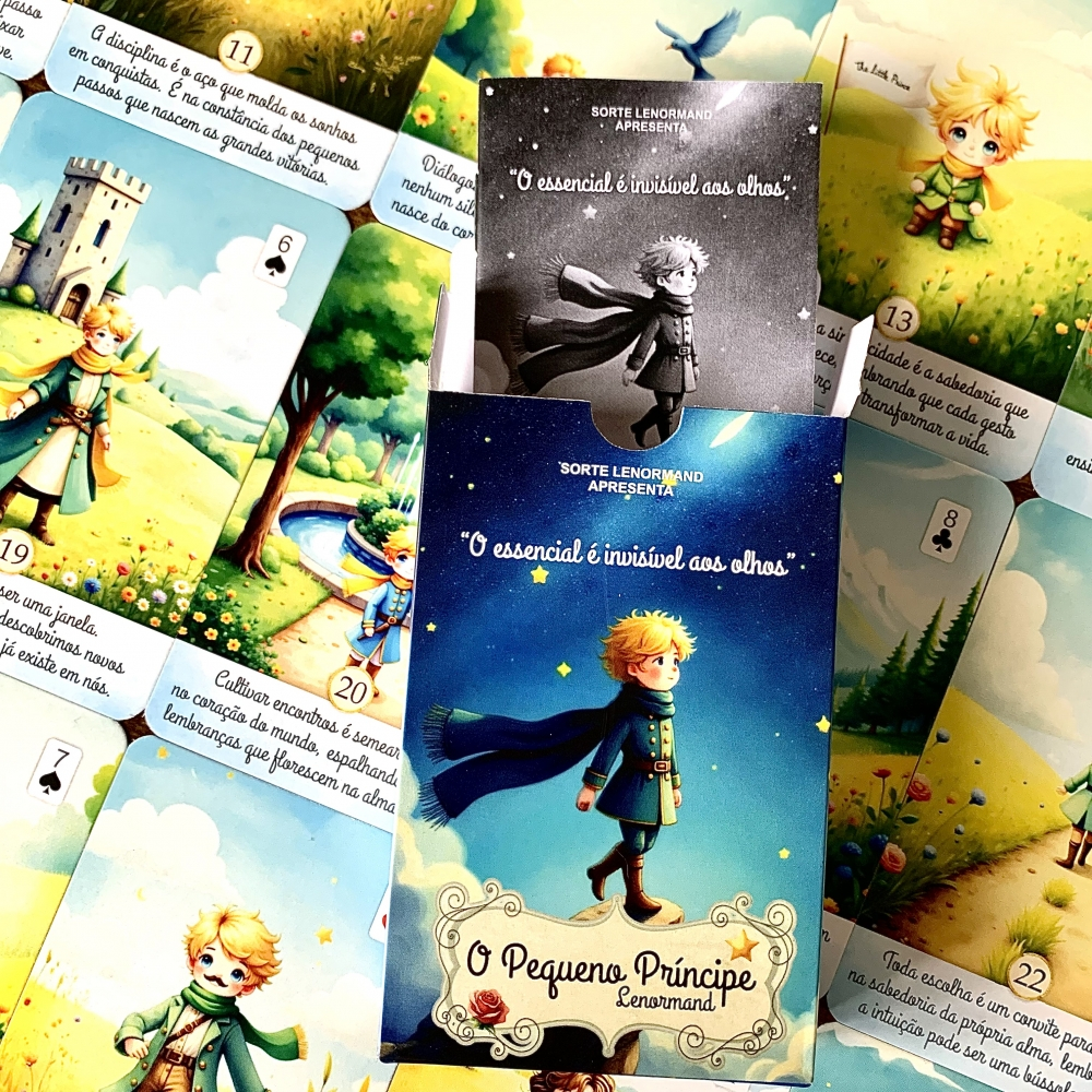 O PEQUENO PRÍNCIPE LENORMAND BARALHO CIGANO - SORTE LENORMAND