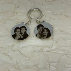 Chaveiro Redondo Pequeno Personalizado de Aço Inox