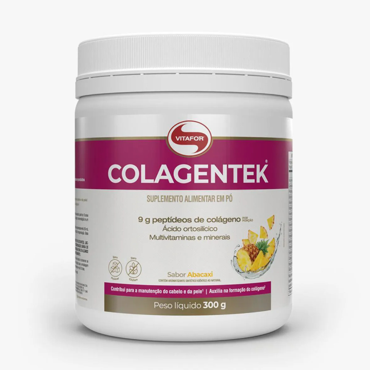 Colagentek Suplemento Alimentar em Pó 300g Vitafor em Oferta na Shopee