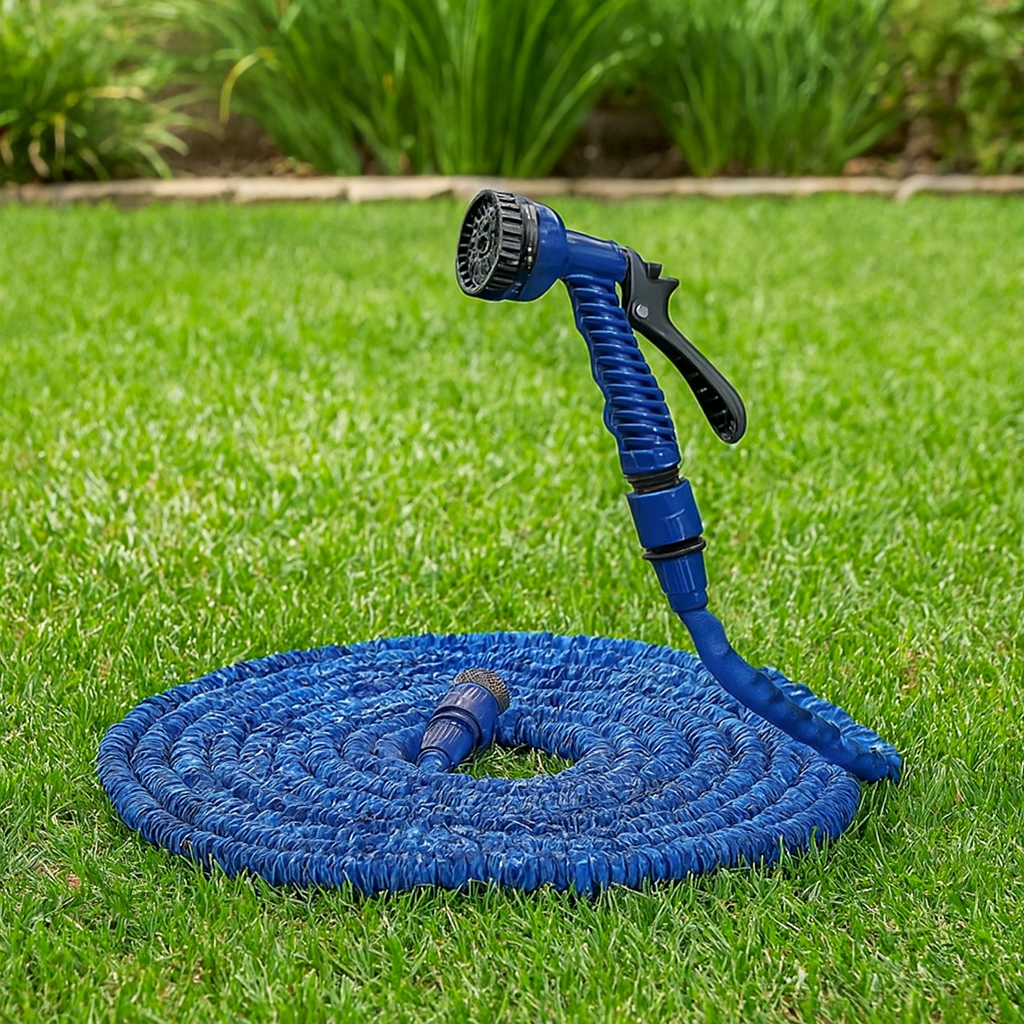 Mangueira Mágica Expansível 15 Metros com 7 Jatos – Compacta e de Alta Pressão em Oferta na Shopee