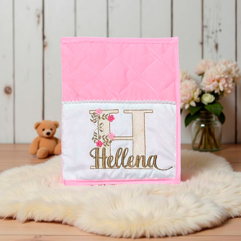 Porta Fraldas Lenço Umedecido Pomada Personalizado Bordado Portátil Para Bebê Menina Menino