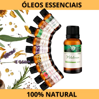 Óleo Essencial para Aromaterapia 100% Puro e Natural Umidificador, Difusor, Cheirinho de Carro