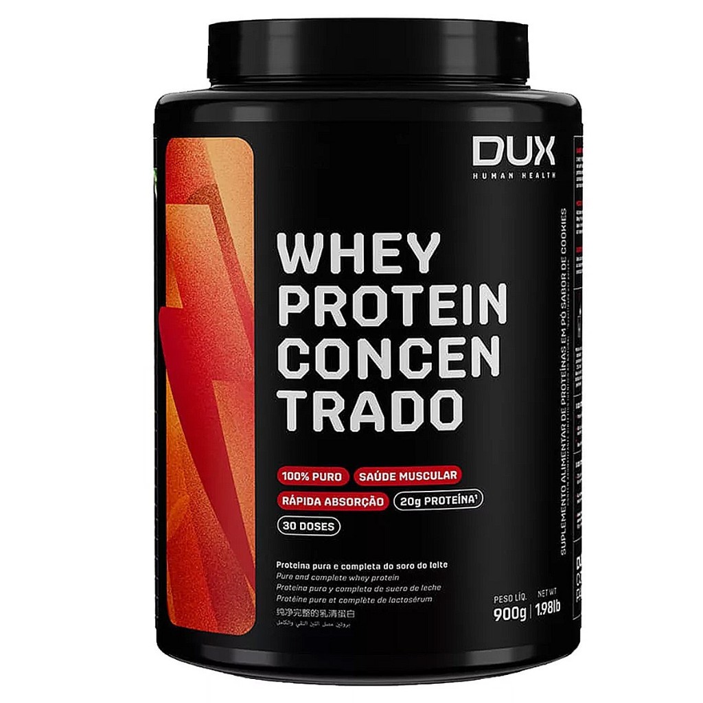Whey Protein Concentrado DUX Human Health 900g – Sabores Variados