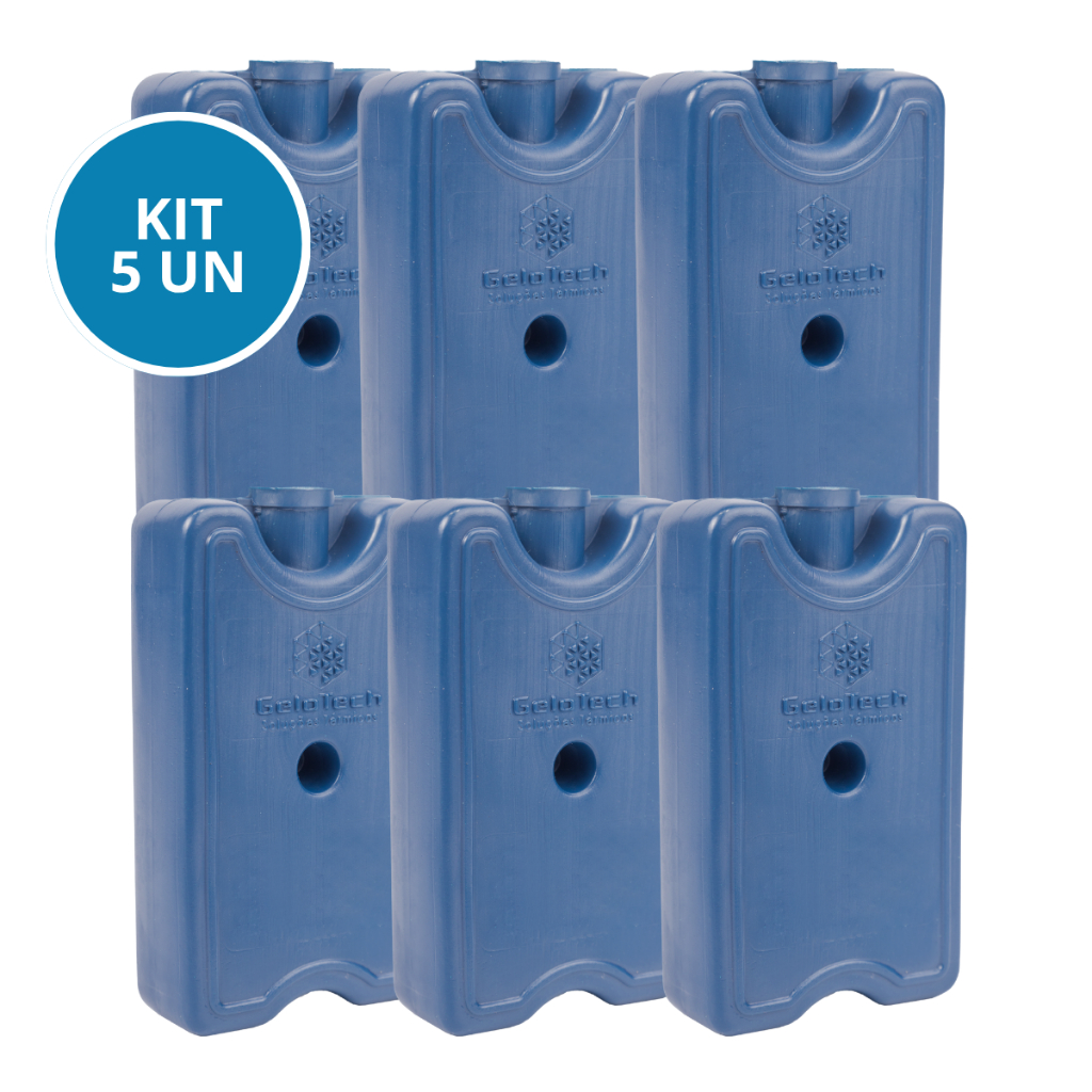 Kit 5 Placa Gelo Gel Artificial Reutilizável Rígido 200ml Gelotech Transporte Alimentos Bebidas em Oferta na Shopee