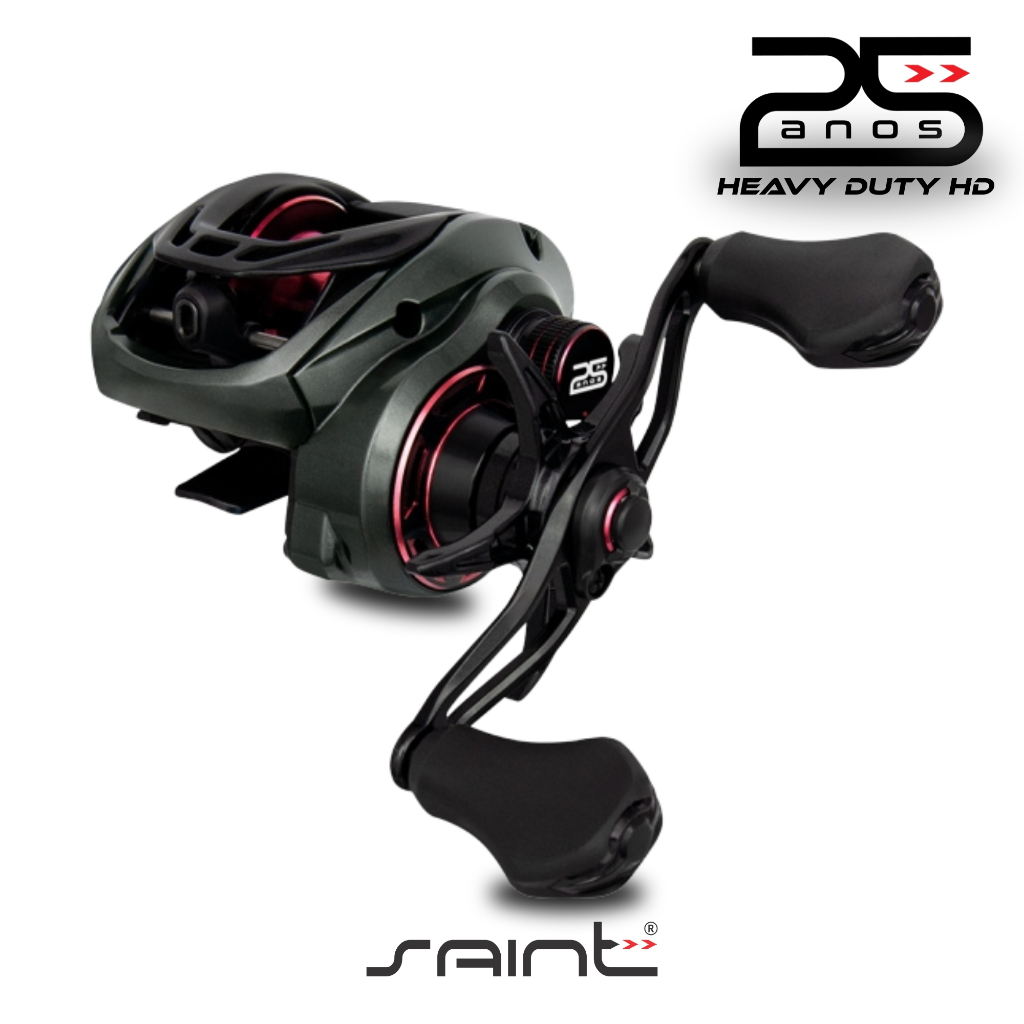 Carretilha Saint 25 anos Heavy Duty | Vel. de 7.1  Rol. 6 + 1 Drag 7kg