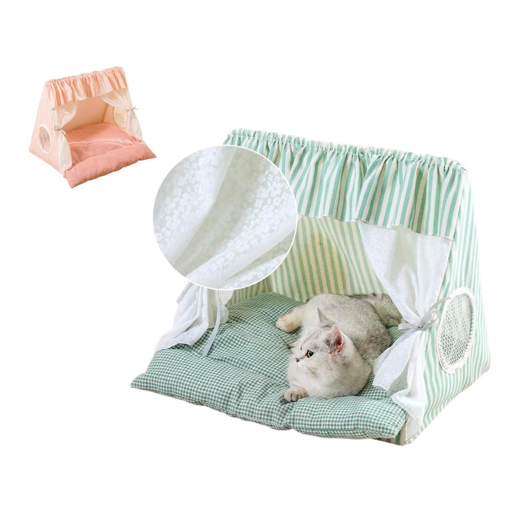Casinha Caminha Cabaninha Pet Cão Gato Acolchoada Confortável