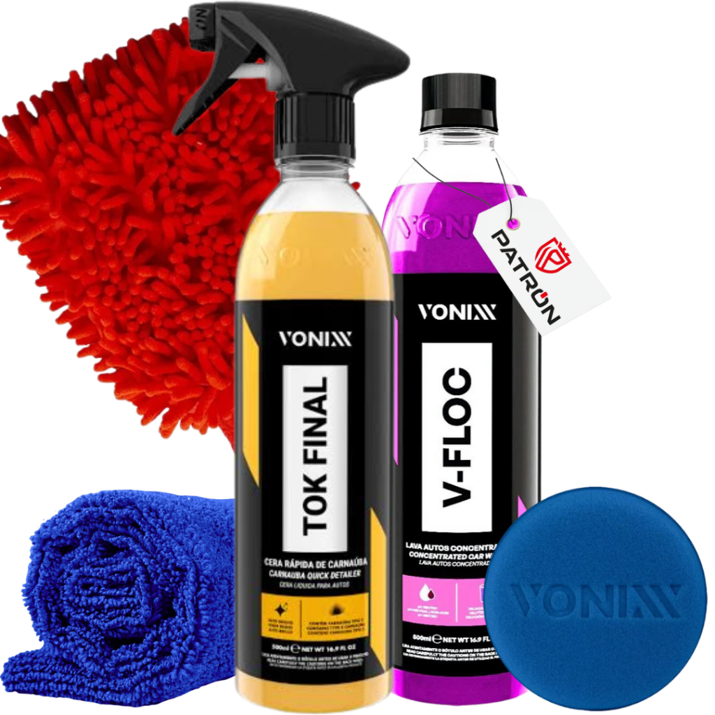 Kit Jetski Vonixx V-Floc + Tok Final + Luva + Pano + Aplicador | Lavagem e Prote