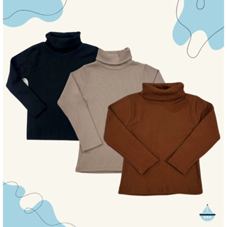 Kit 3 Cacharrel Infantil Gola Alta Elegante Manga Longa Roupa Escolar Confortável Igreja Algodao em Oferta na Shopee