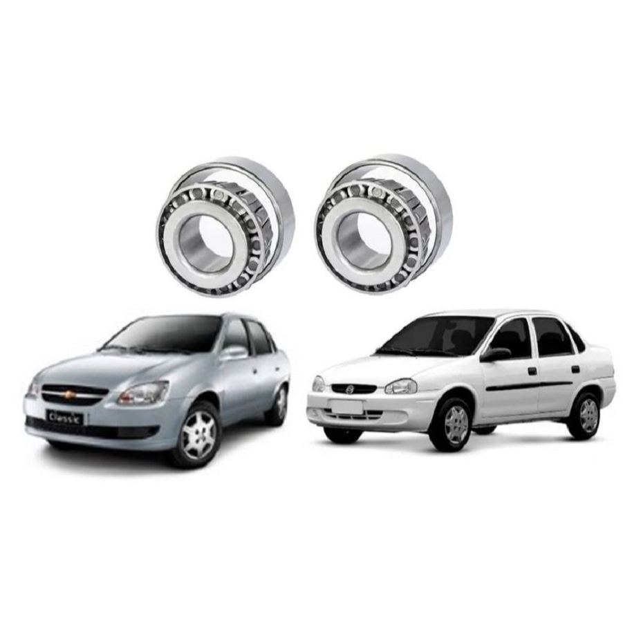 2 Rolamentos Lateral Coroa Caixa Satelite Câmbio GM Corsa Astra Zafira Meriva Montana Celta Prisma Agile Tigra N.32007X