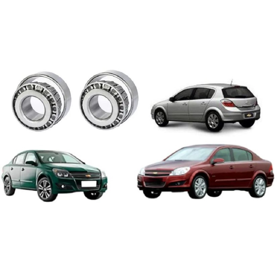 2 Rolamentos Lateral Coroa Caixa Satelite Câmbio GM Vectra Corsa Astra Zafira Meriva Montana Celta Agile Tigra N.32007X