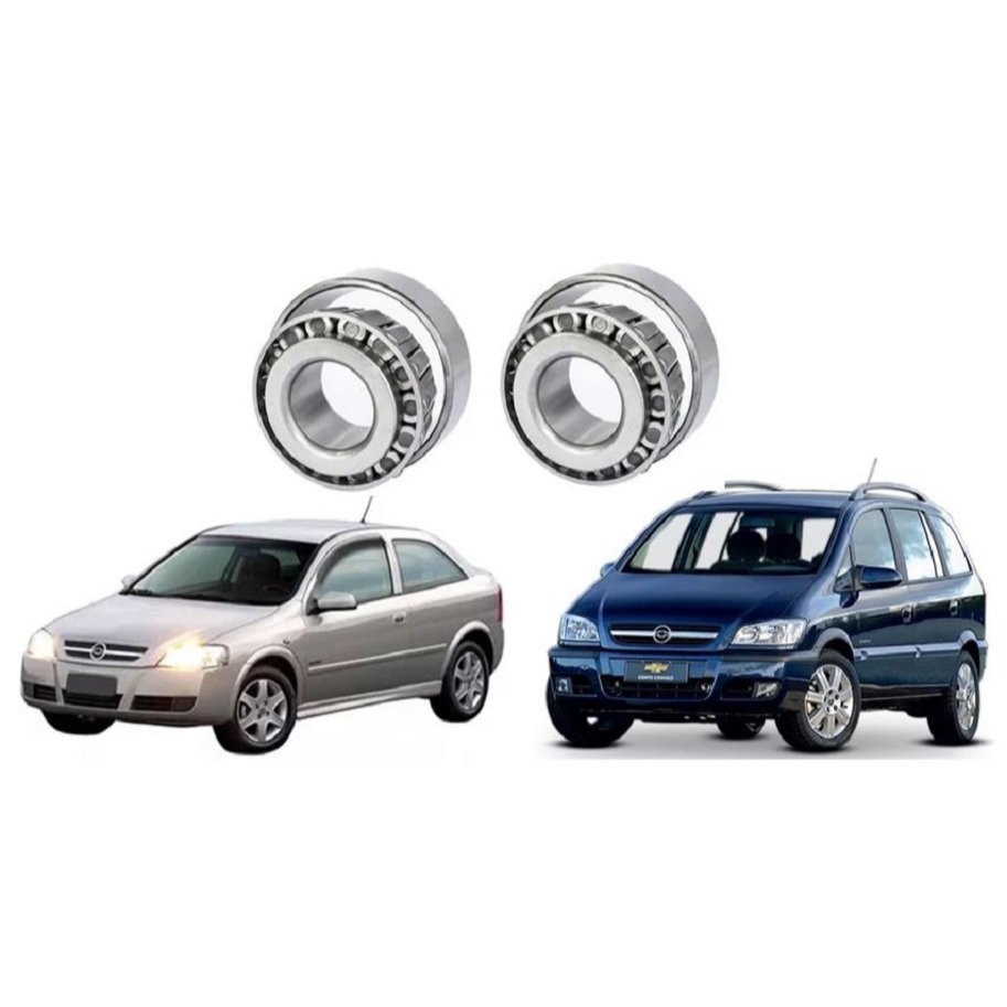 2 Rolamentos Lateral Coroa Caixa Satelite Câmbio Astra Zafira Meriva Corsa Montana Celta Prisma Agile Tigra N.32007X