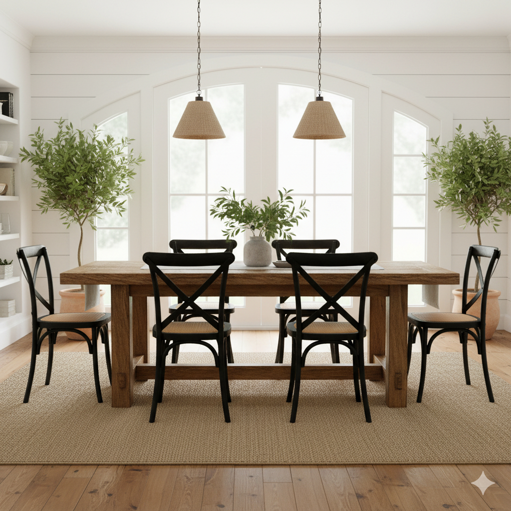 Kit 6 Cadeiras Paris Rattan Polipropileno Leve e Empilhável Sala Cozinha Jantar - La Mobilia em Oferta na Shopee