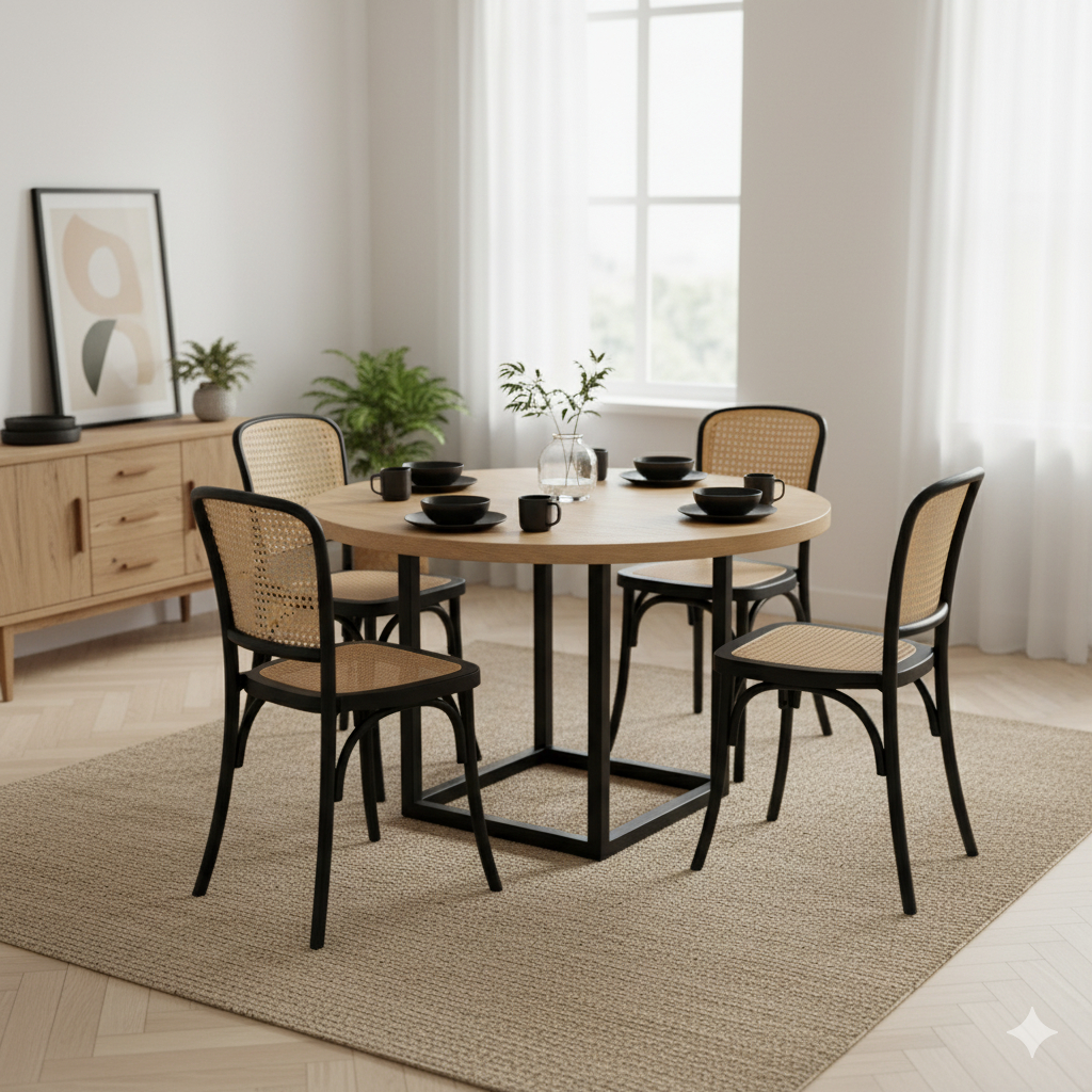 Kit 4 Cadeiras Amis Rattan Polipropileno Leve e Empilhável Sala Cozinha Jantar - La Mobilia em Oferta na Shopee