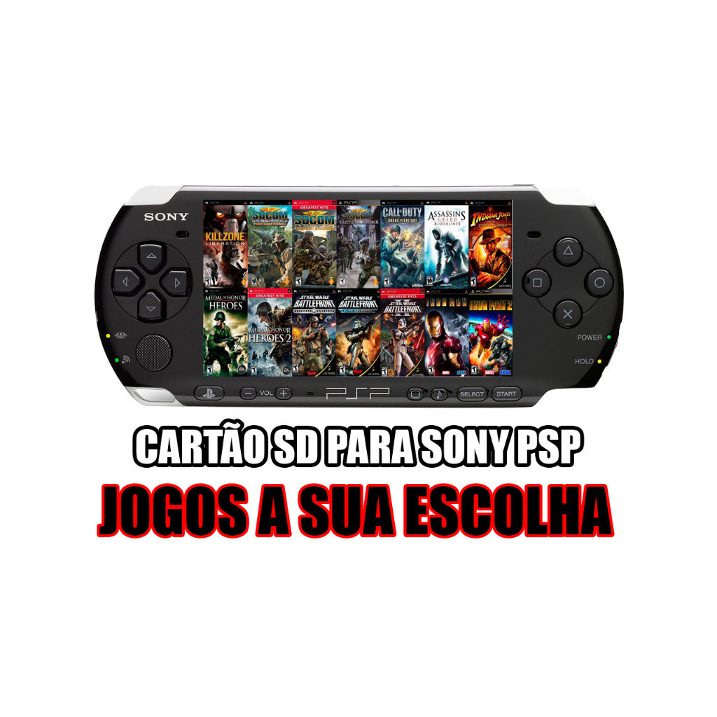 CARTÃO DE MEMÓRIA PARA PSP - ESCOLHA SEUS JOGOS