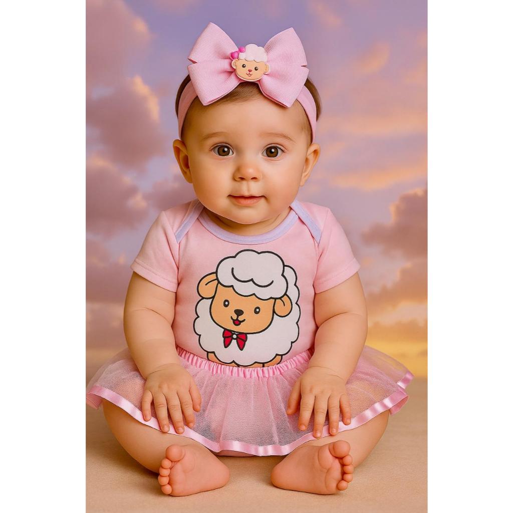 Body Bebê Temático Menina Ovelhinha Body Mesversario Ovelhinha do Senhor Body Menina Mesversario Fantasia para Bebê em Oferta na Shopee