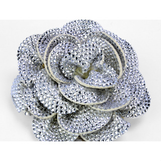Presilha grampo broche de strass Boreal luxo gala em formato de flor Cristal Brilhante Premium em Oferta na Shopee