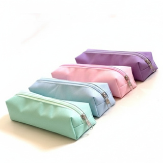 Estojo Escolar Simples em Tecido impermeável diversas cores com zíper em Oferta na Shopee