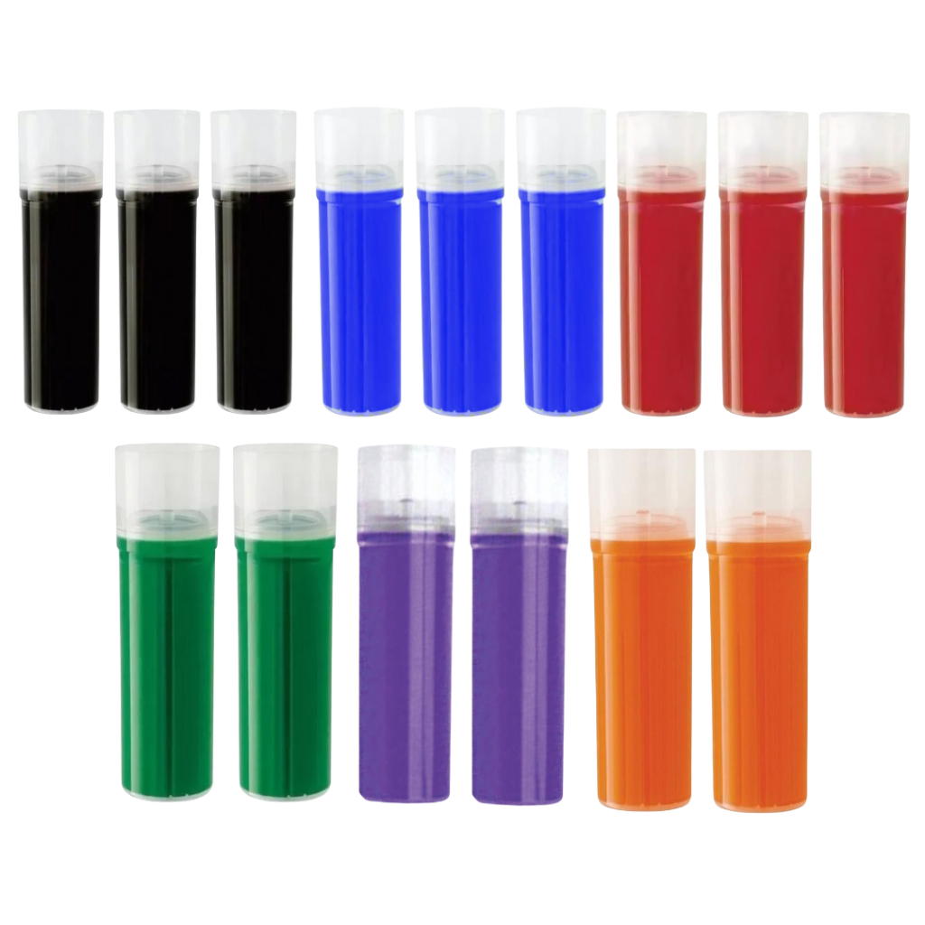 Caixa Com 15 Recargas De Tinta Carinonmix Coloridas Para Pilot V Board Master Pincel Para Quadro Branco Longa Duração