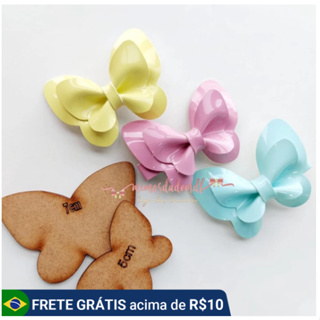 MOLDE MDF BORBOLETAS-KIT 3PEÇAS em Oferta na Shopee