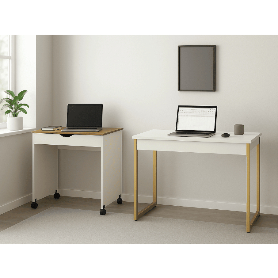 Mesa Para Computador e Notebook Vera ou Escrivaninha Estilo Industrial Estrutura em Aço - Cores