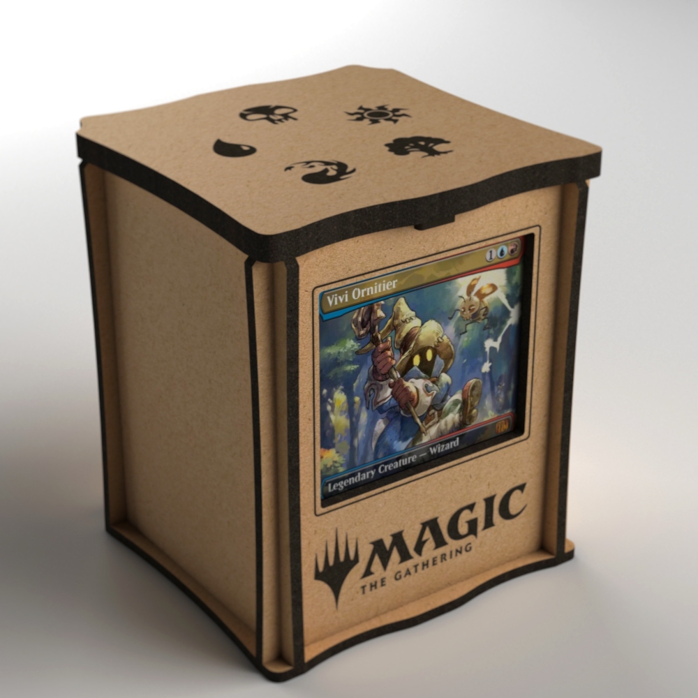 Deck box organizador para 110 cards card games cartas TCG pokémon Magic yu-gi-oh com janela