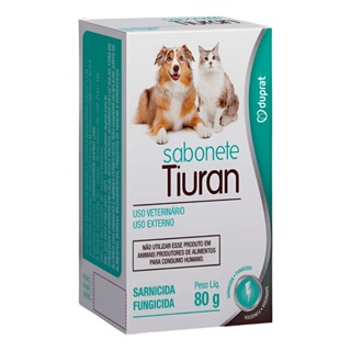 Sabonete Tiuran Sarnicida e Fungos Para Cães & Gatos 80g em Oferta na Shopee