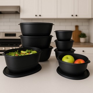 Kit Cozinha 8 Peças Potes Herméticos Livre BPA Freezer Microondas