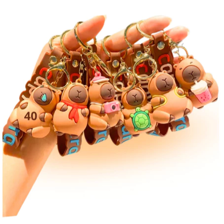 Chaveiro Capivara Emborrachado Capybara/Brainrot Fofa Pingente Chaves, Fanwix em Oferta na Shopee