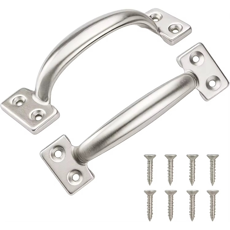 🔩 Kit 2 Puxadores para Móveis 6 Polegadas – Galvanizado