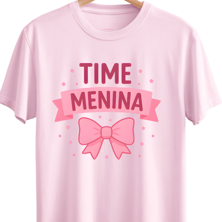 Camiseta T-shirt, Rosa, Azul, para chá de bebê, Acho que é, time menina, time menino, revelação (envio imediato)