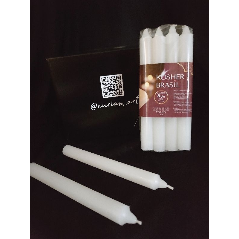 VELA PALITO KOSHER PARA SHABAT E YOM TOV - (MAÇO) - 15cm