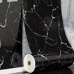 Papel de Parede Mármore Flexível Autocolante 3D Lavável para Decoração