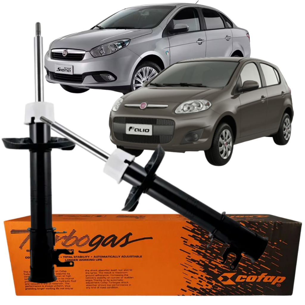 Par Amortecedor Dianteiro Grand Siena Palio Furo Desalinhado 2011 a 2018 Cofap em Oferta na Shopee