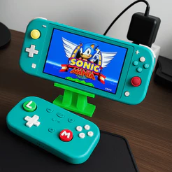 Suporte Console Video Game Nintendo Switch Reclinável - Entrada Carregador