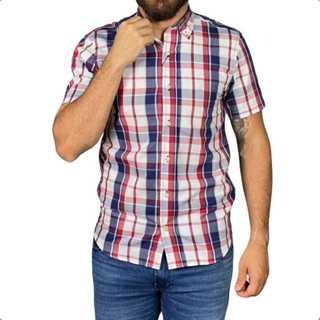 Camisa Masculina Manga Curta em Oferta na Shopee